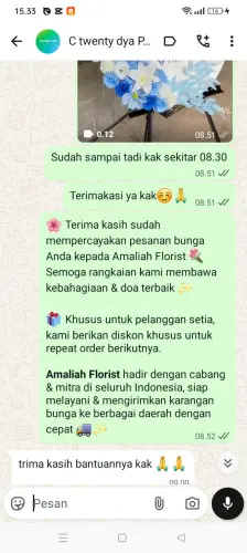 Testimonial Standing Flower cimarga